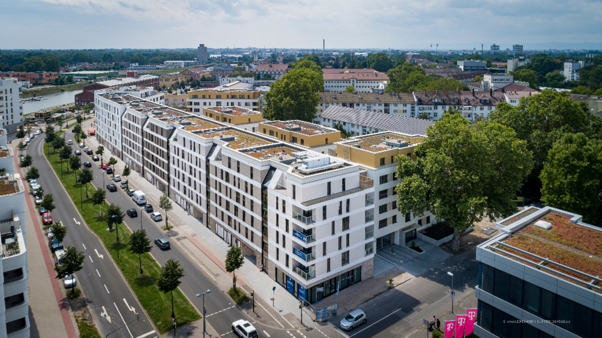 QUARTIER-RHEINALLE, DROHNEN-LUFTBILDER360,4.jpg | © Dawonia