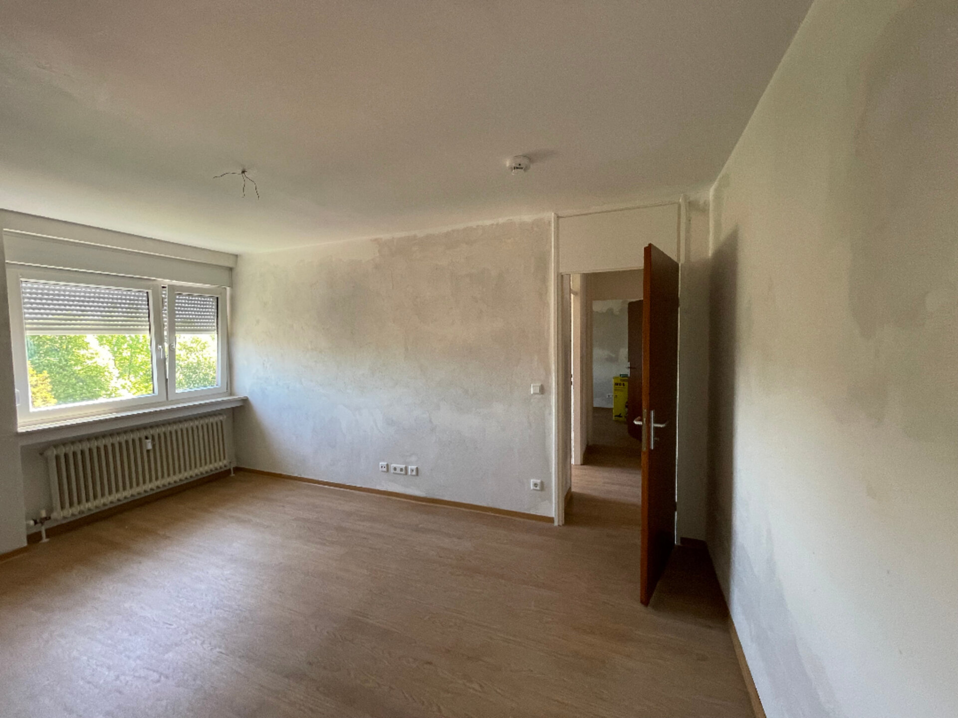Schlafzimmer, wird noch grundiert | © Dawonia