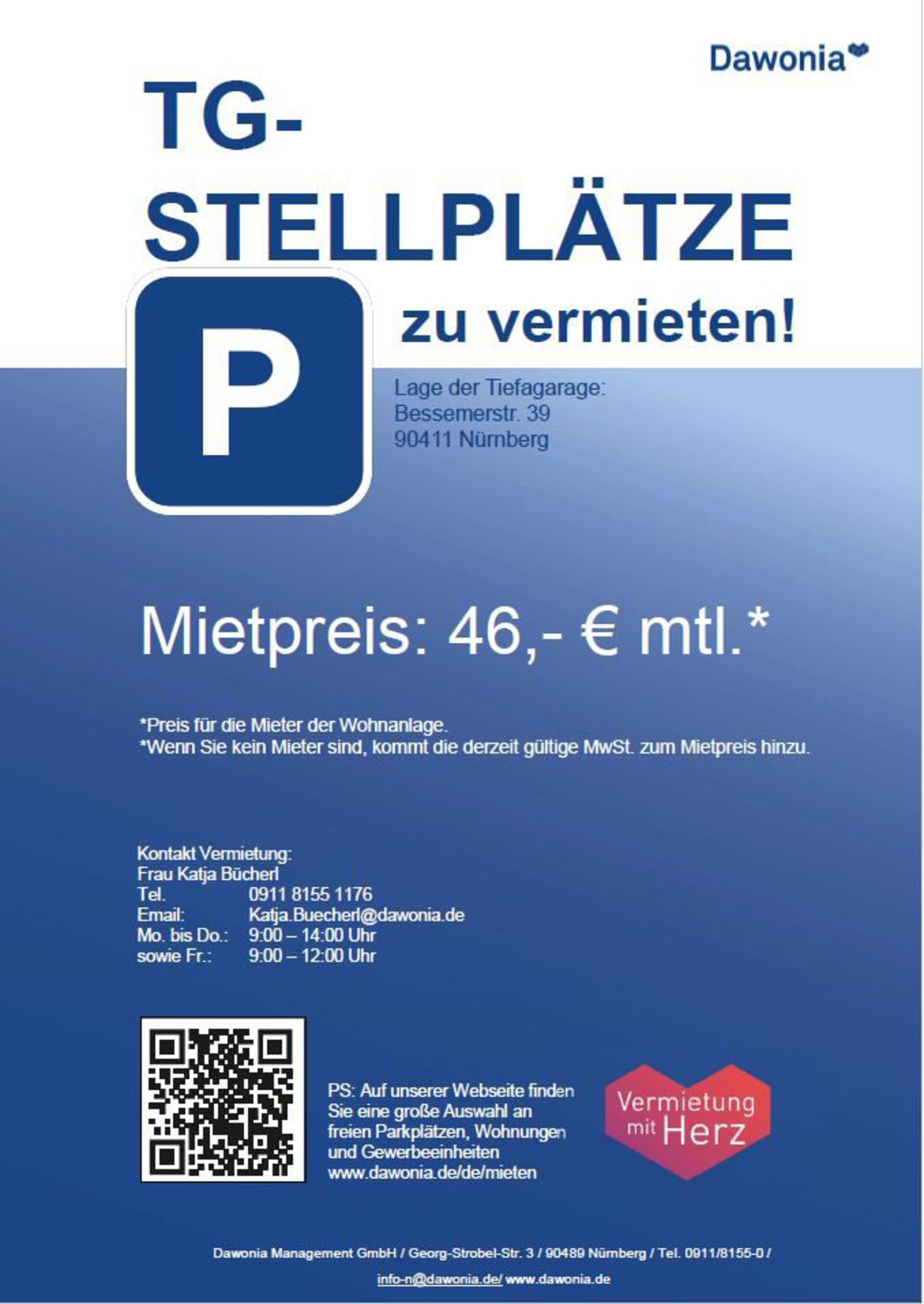 TG-Stellplätze zu vermieten_WE2720.JPG | © Dawonia