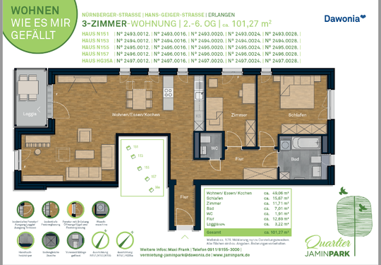 Grundriss | © Dawonia Lage | © Dawonia