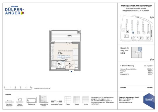 Grundriss | © Dawonia Lage | © Dawonia