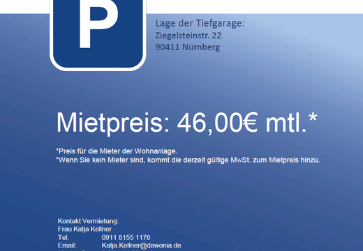 TG-Stellplatz zu vermieten_WE 2721.PNG | © Dawonia