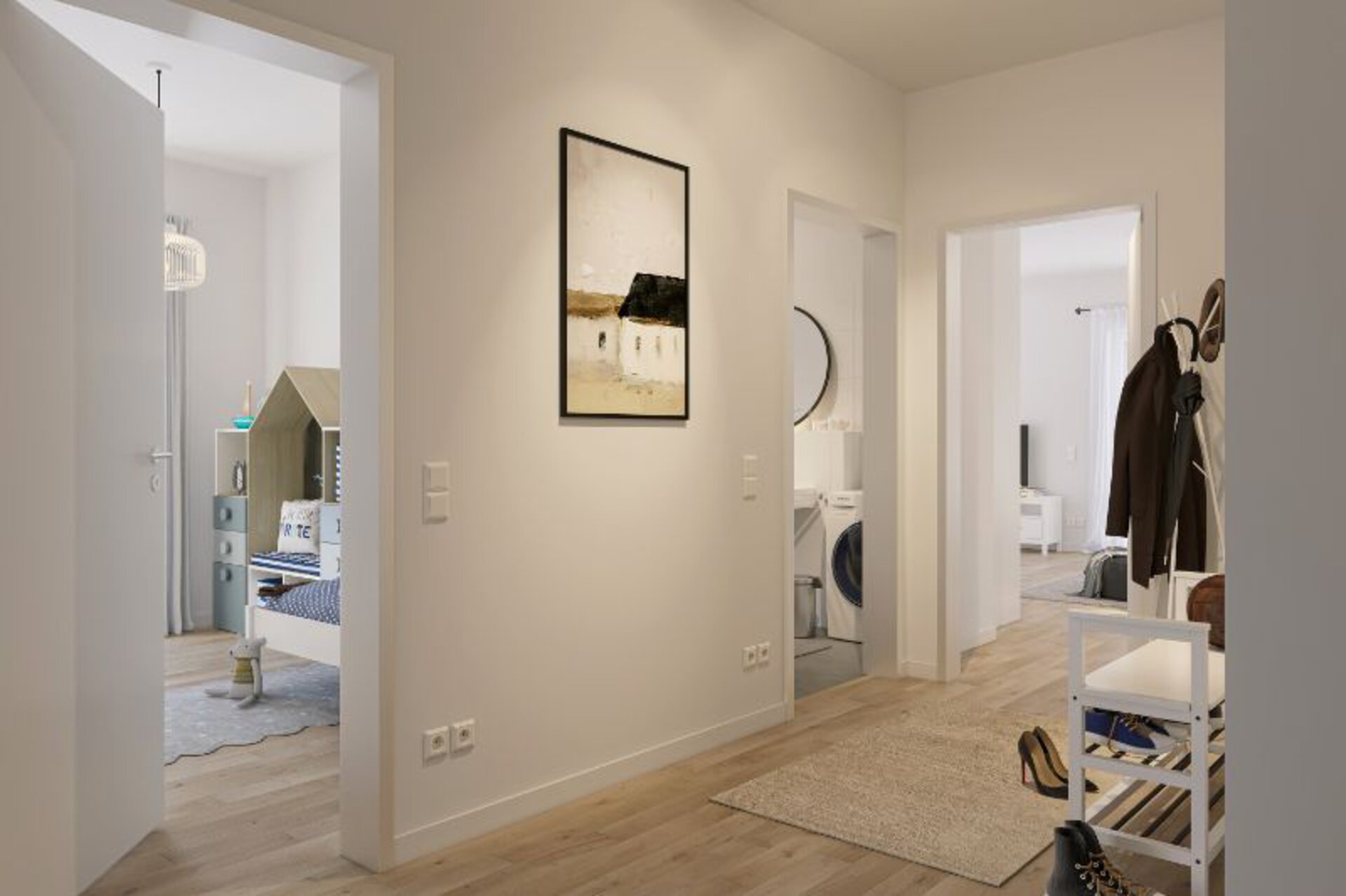 Visualisierung Flur | © Dawonia