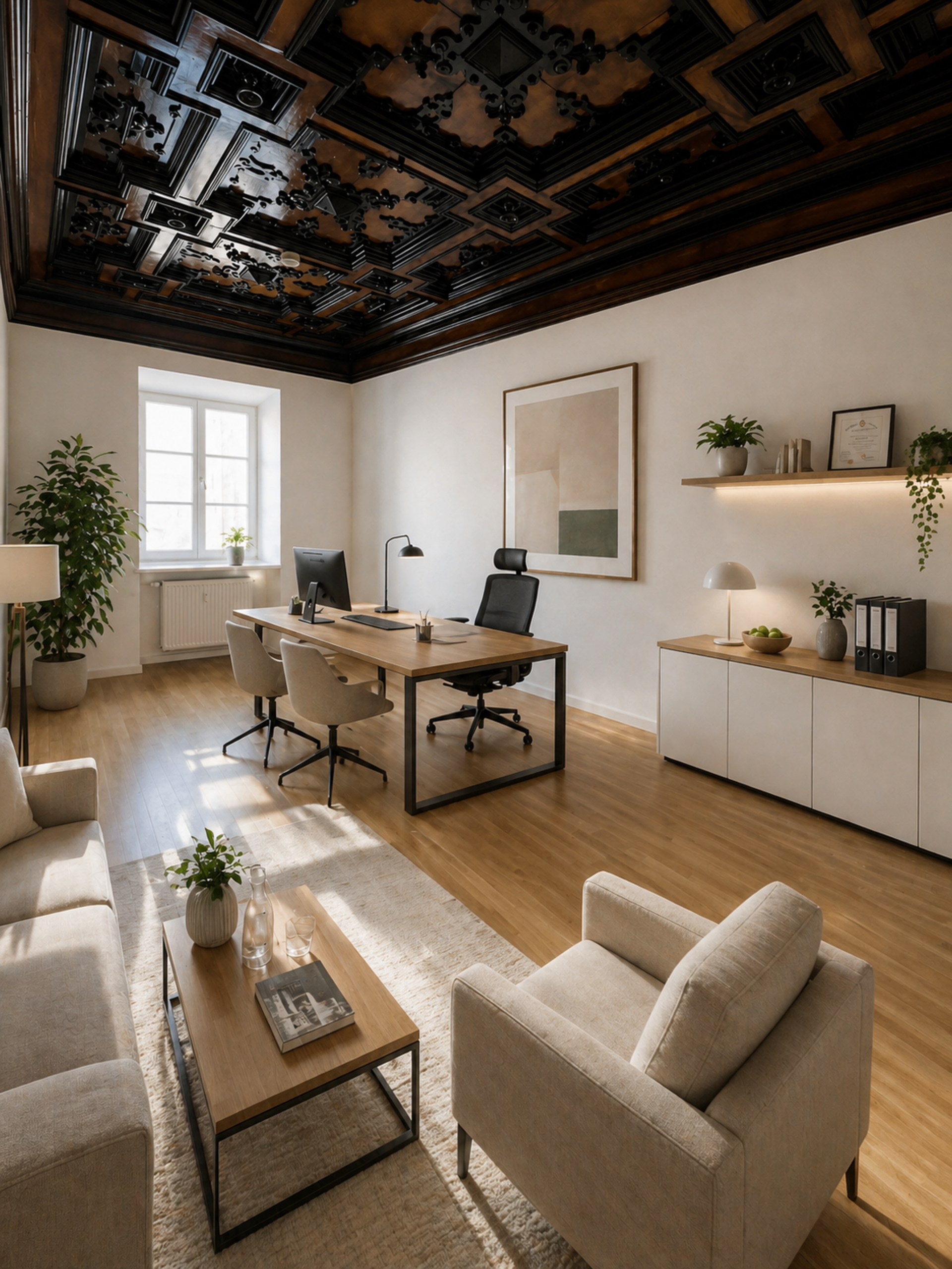 Büro 1 - virtuell eingerichtet | © Dawonia