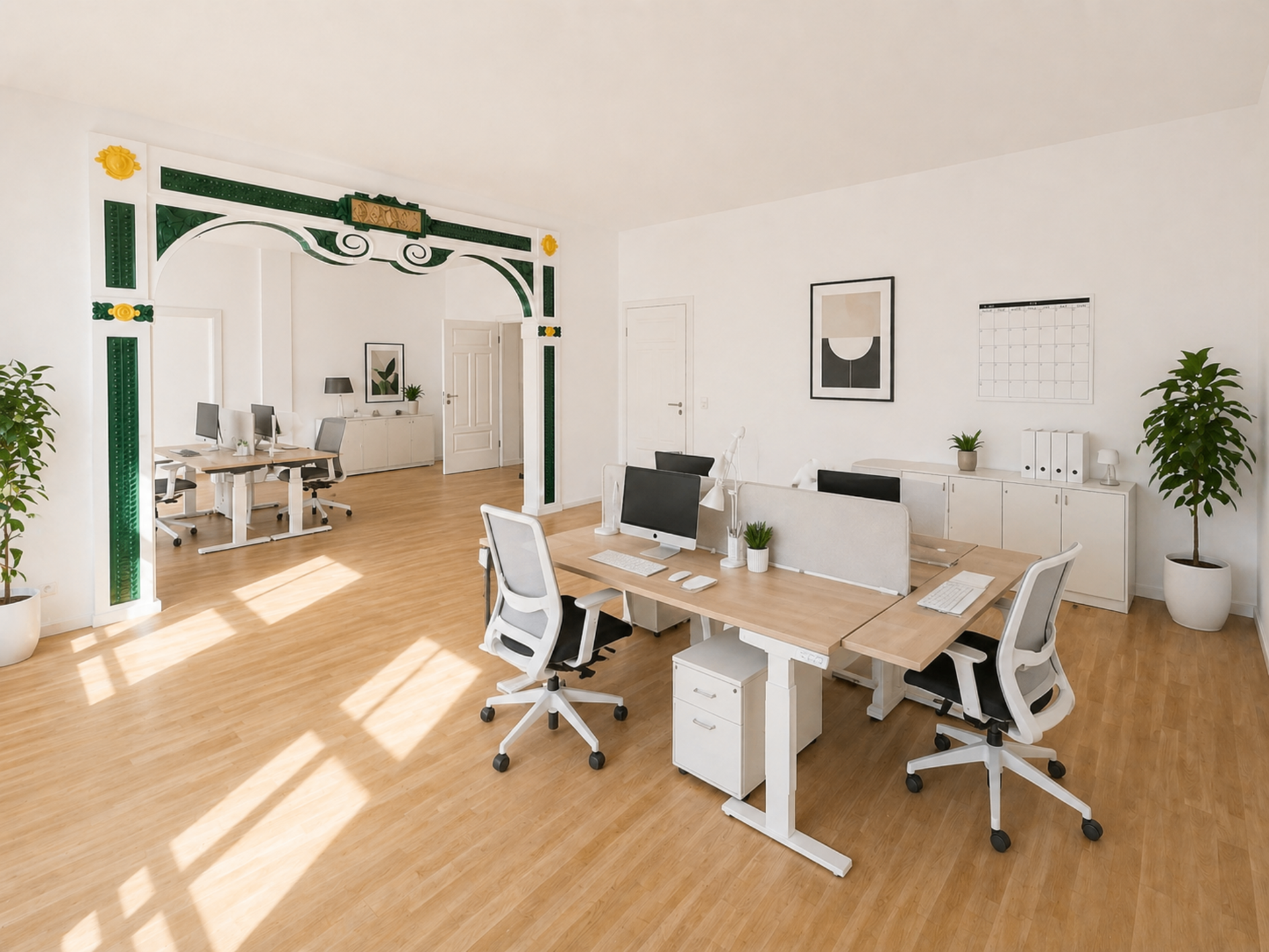 Büro 2 & Büro 3 - virtuell eingerichtet | © Dawonia