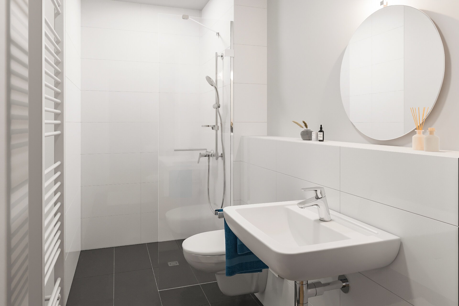Gäste WC mit Dusche | © Dawonia