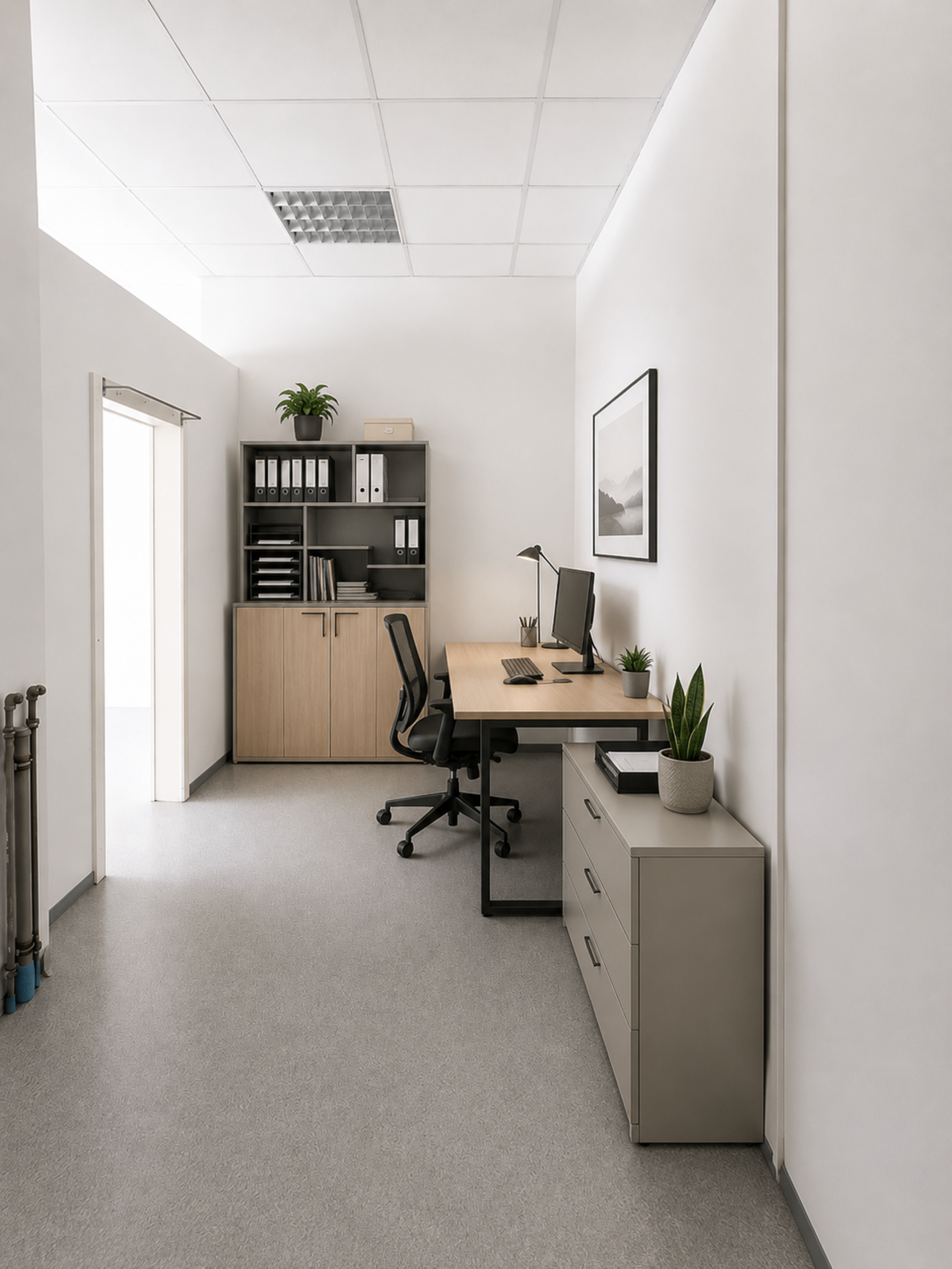 Einzelbüro - virtuell eingerichtet | © Dawonia