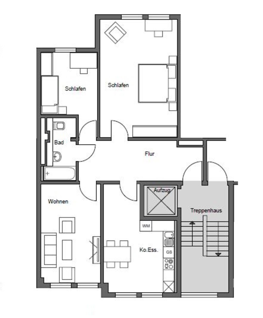 3 Zimmer, 87 m² in Nürnberg – Bild 2