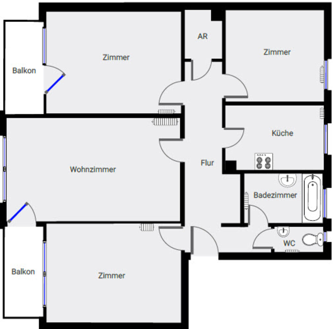 4 Zimmer, 90 m² in Nürnberg – Bild 4