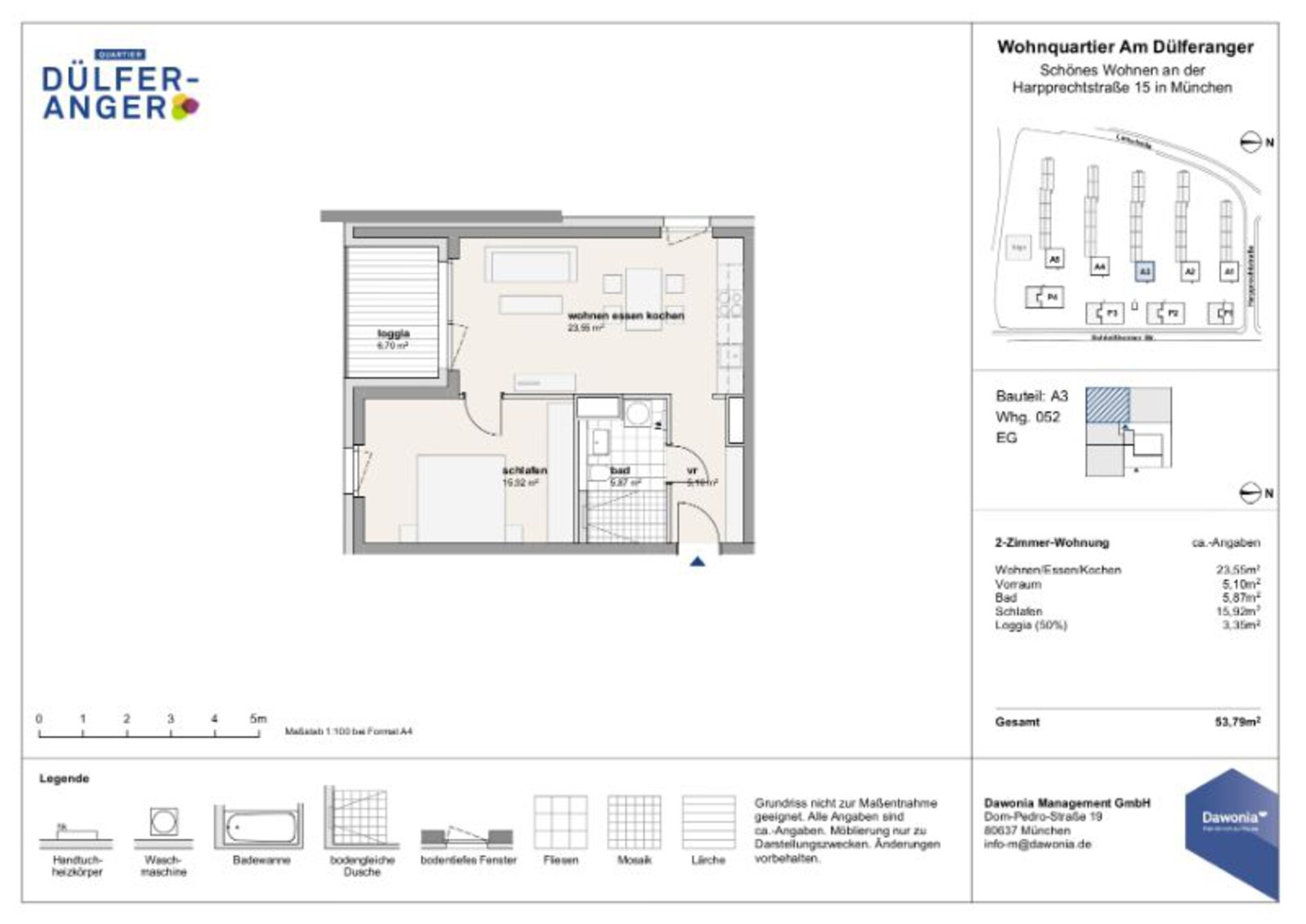 Urbanes Wohnen im 2‑Zimmer‑Neubau Bild1.jpg | © Dawonia