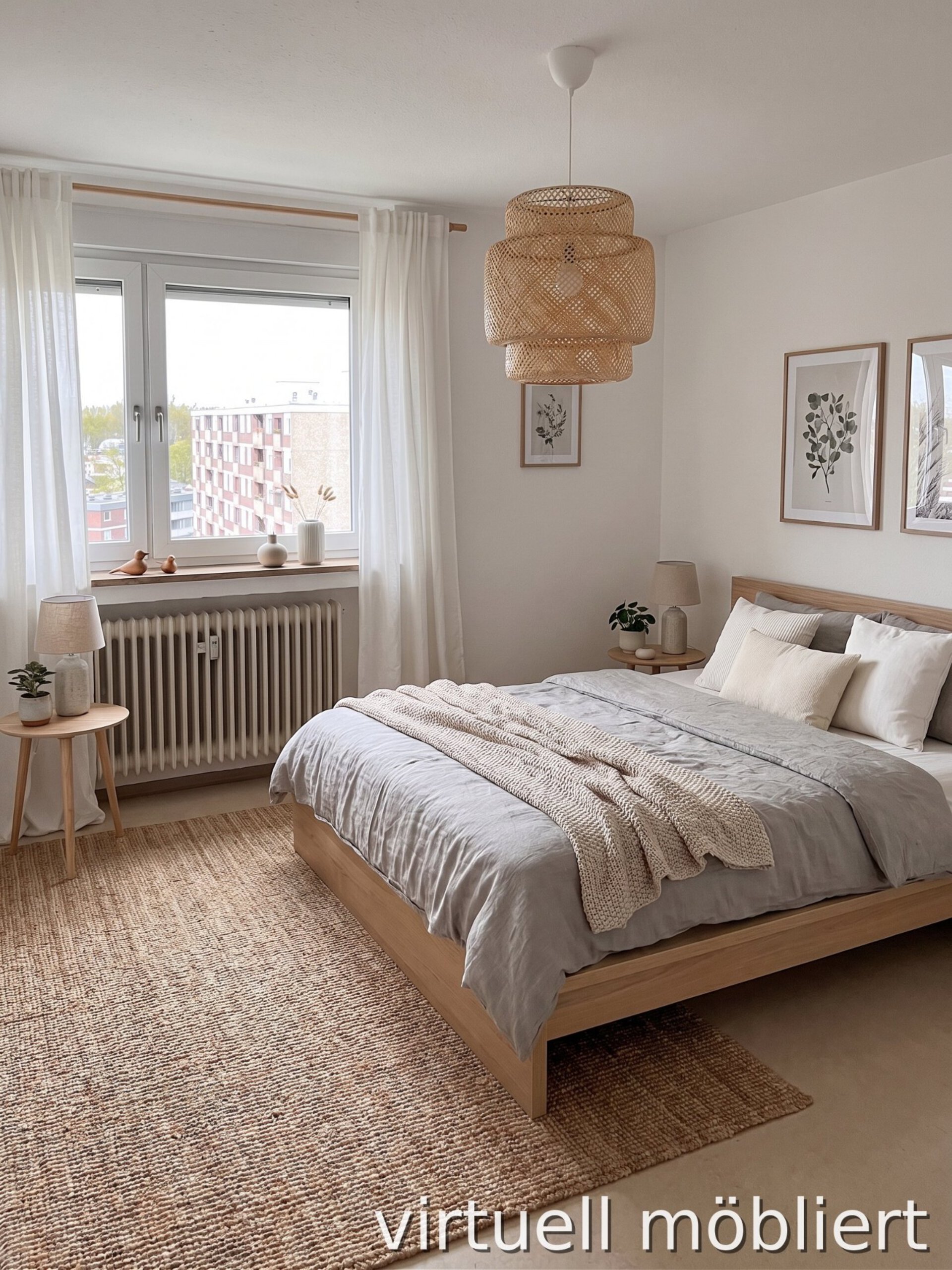 Schlafzimmer; virtuell möbliert .jpg | © Dawonia
