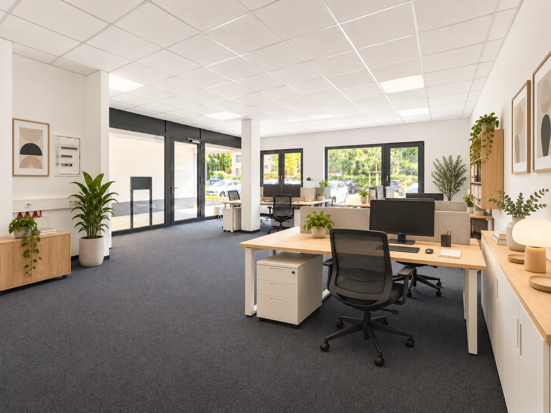 Büro / Eingangsbereich - virtuell eingerichtet | © Dawonia